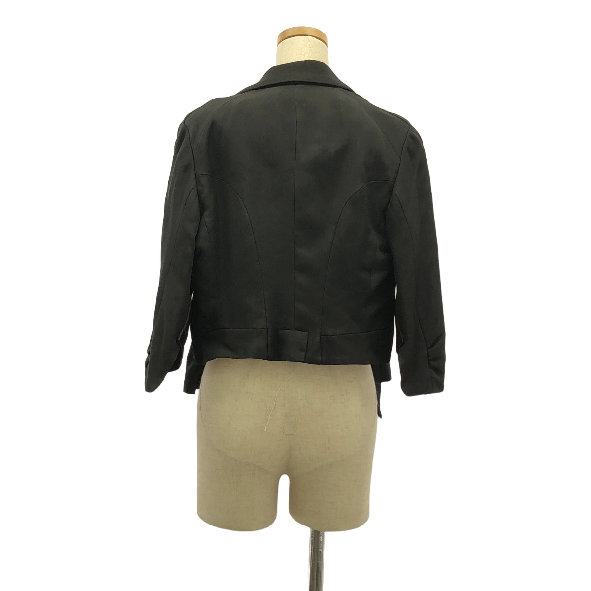 COMME des GARCONS / 컴데 갤슨 | 2005AW | 다른 소재 전환 레이스 장식 싱글 재킷 / 총 안감 | M | 블랙 | 여성