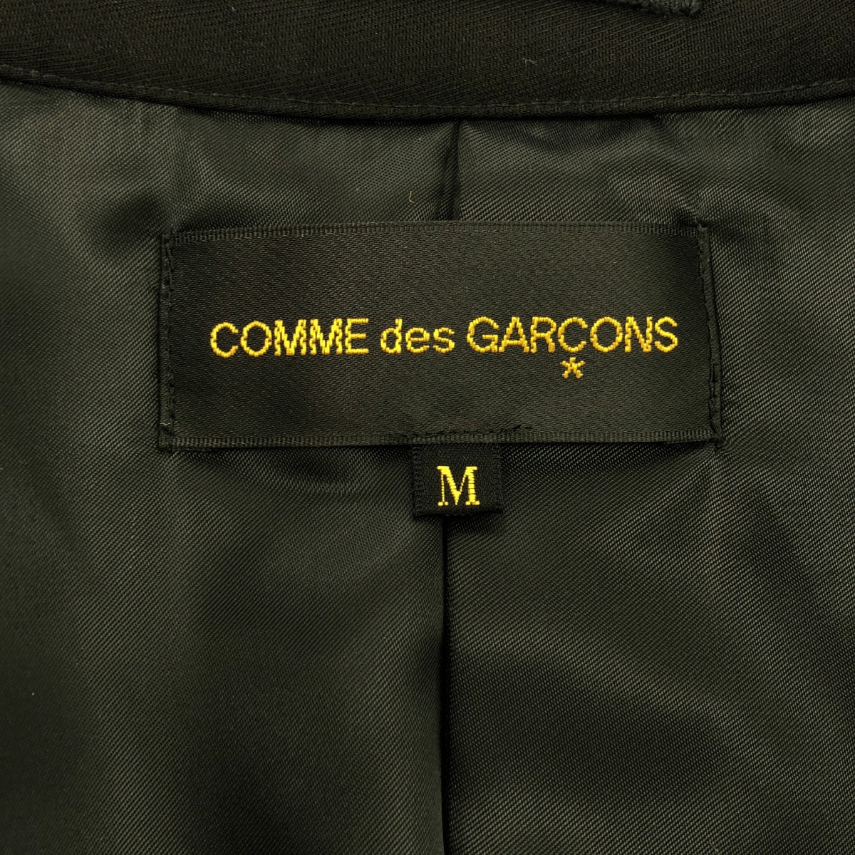 COMME des GARCONS / 컴데 갤슨 | 2005AW | 다른 소재 전환 레이스 장식 싱글 재킷 / 총 안감 | M | 블랙 | 여성