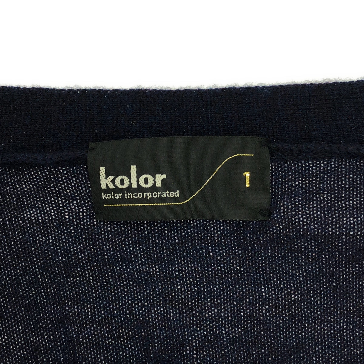 kolor / kolor |羊毛V領開襟衫 | 1 |海軍 |男士