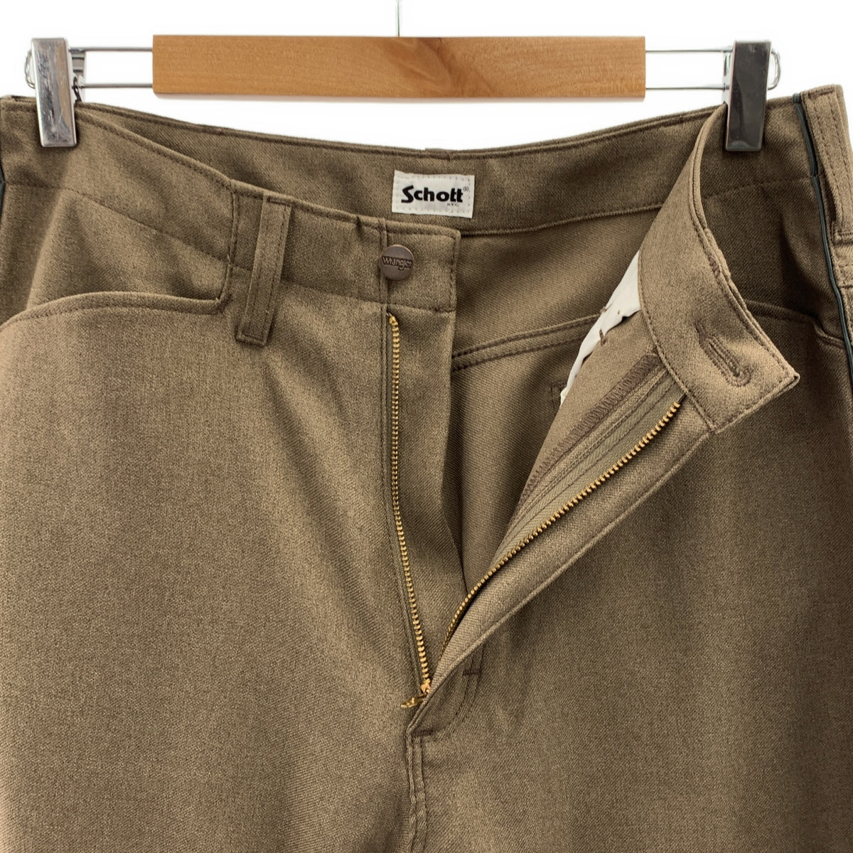 WRANGLER / 牧馬人 | x Schott Sideline 直筒褲 | M | 棕色 | 男款