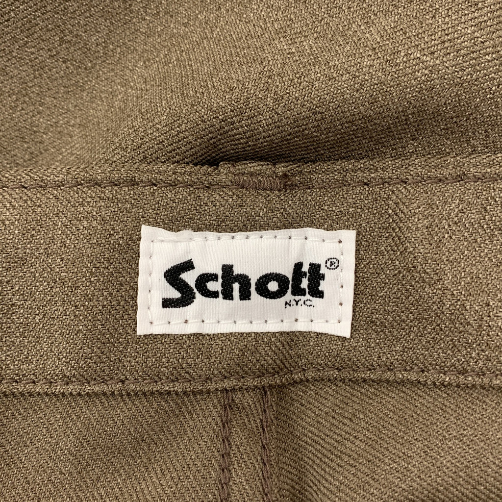 WRANGLER / ラングラー | × Schott サイドライン ストレートパンツ | M | メンズ
