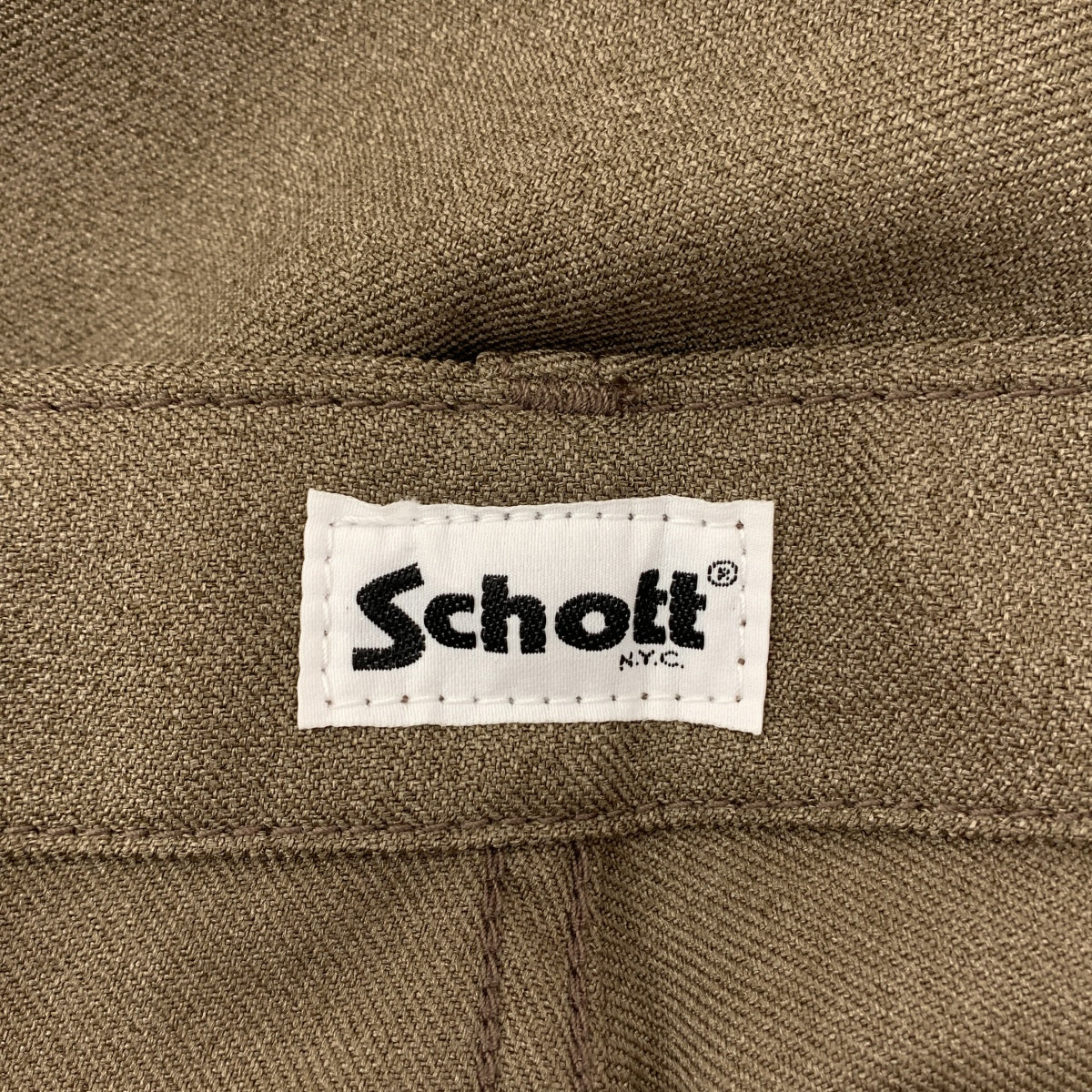 WRANGLER / 랭글러 | × Schott 사이드 라인 스트레이트 팬츠 | M | 브라운 | 남성