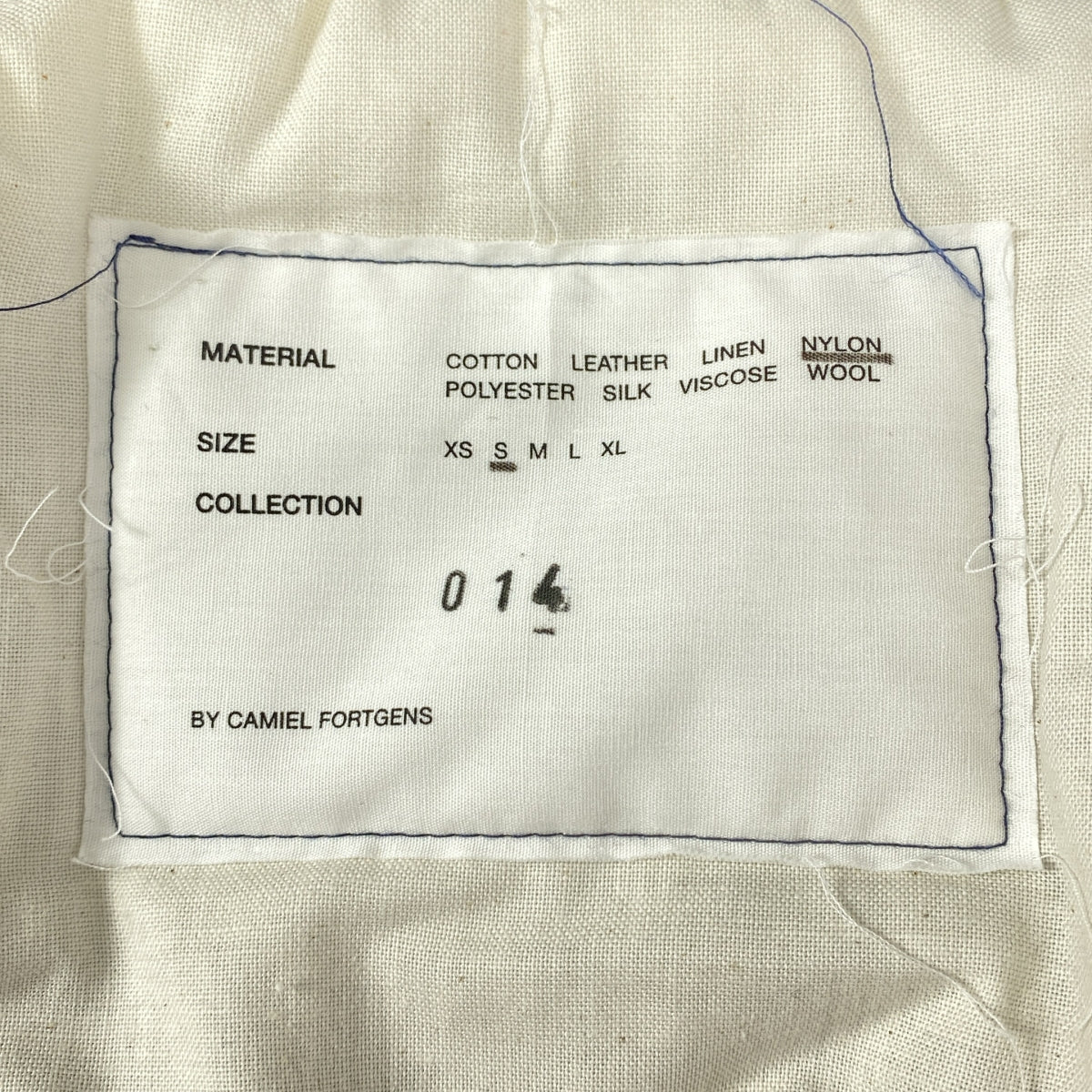 【미품】 CAMIEL FORTGENS / 카미엘 포트 헨스 | PADDED RAIN COAT 나일론 패티드 레인 코트 | S | 네이비 | 남성