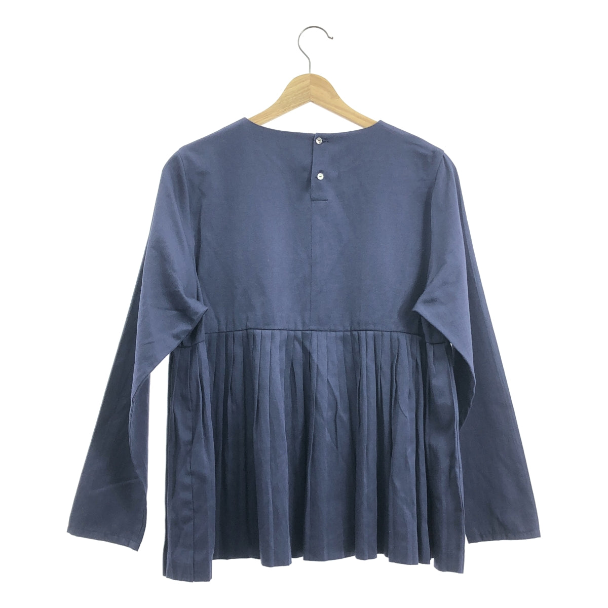 ミズイロインド　袖プリーツブラウス mizuiro ind（ミズイロインド） プリーツ スリーブ プルオーバー