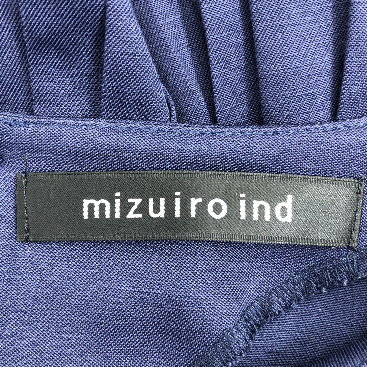 mizuiroind / ミズイロインド | プリーツ ブラウス | F | ネイビー | レディース