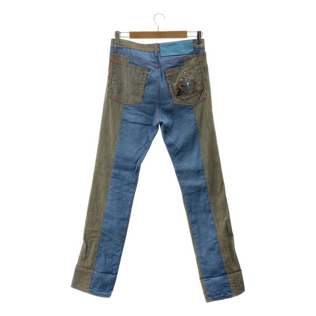 LOEWE / ロエベ | デニム ヒッコリー スリムフィット パンツ | 36 | メンズ