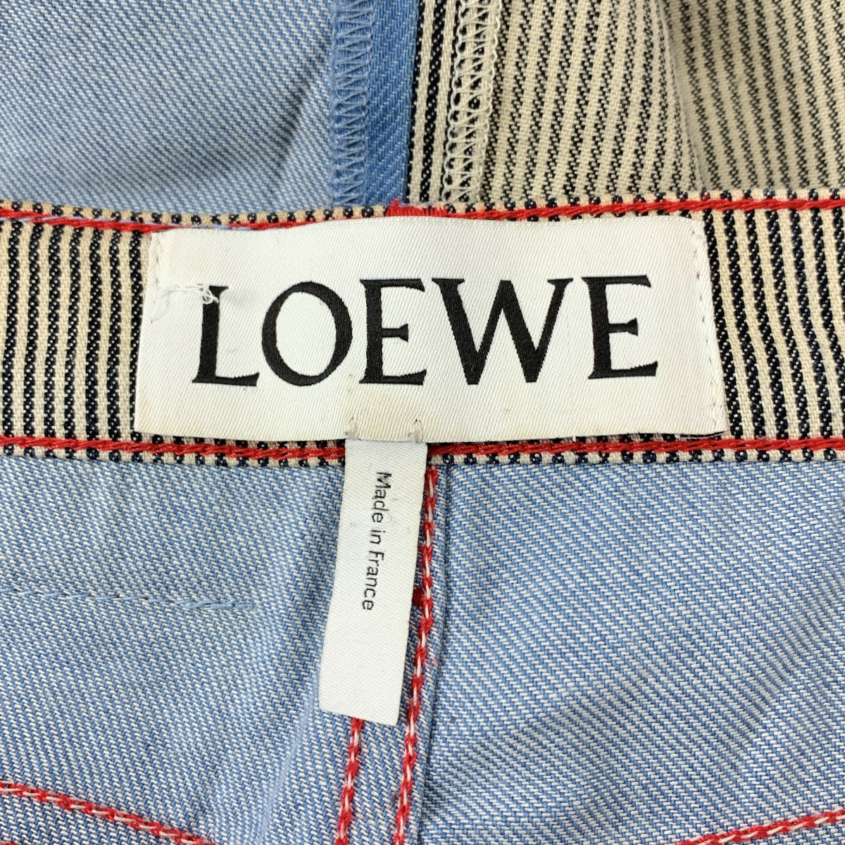LOEWE / ロエベ | デニム ヒッコリー スリムフィット パンツ | 36 | メンズ