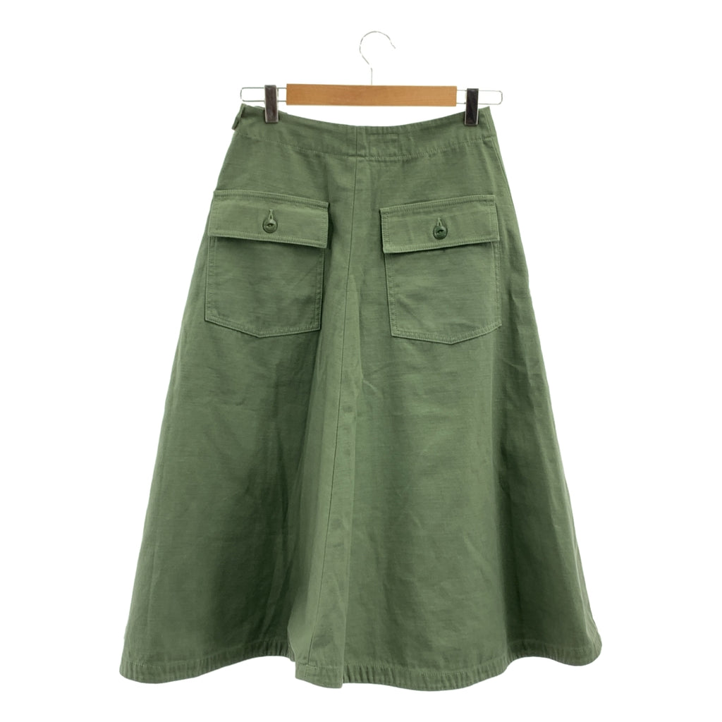 MADISON BLUE / マディソンブルー | FATIGUE FLARE SK L.oz BS ミリタリー フレア スカート | 02(M) | レディース