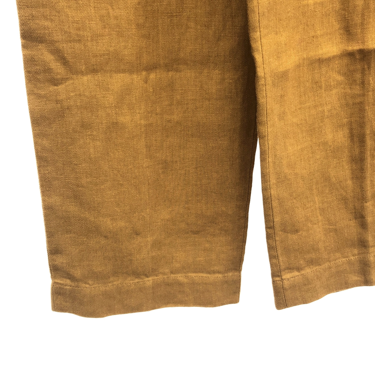 NOWOS / ノーウォス | リネン サイドベルトパンツ | M |