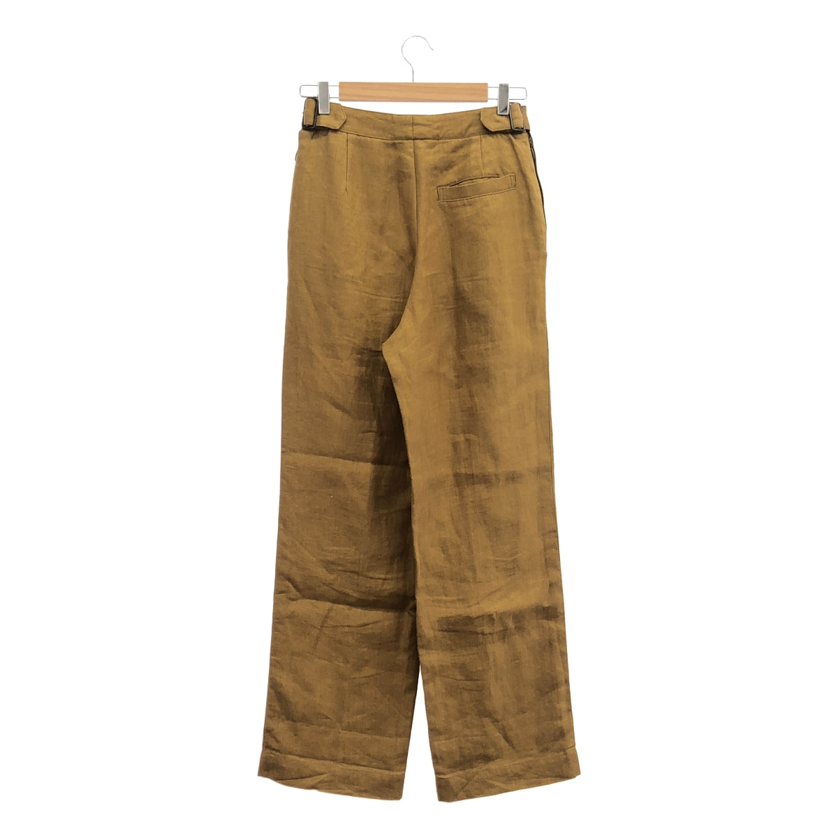 NOWOS / ノーウォス | リネン サイドベルトパンツ | M |