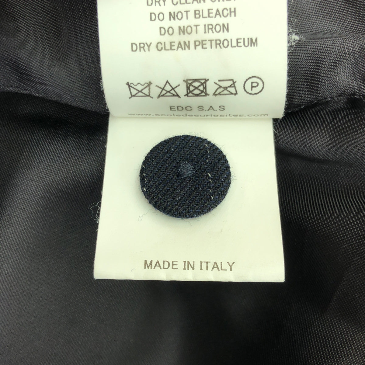 ECOLE DE CURIOSITES / エコール・ド・キュリオジテ | ウールコットンストライプジャケット | M | ネイビー | レディース