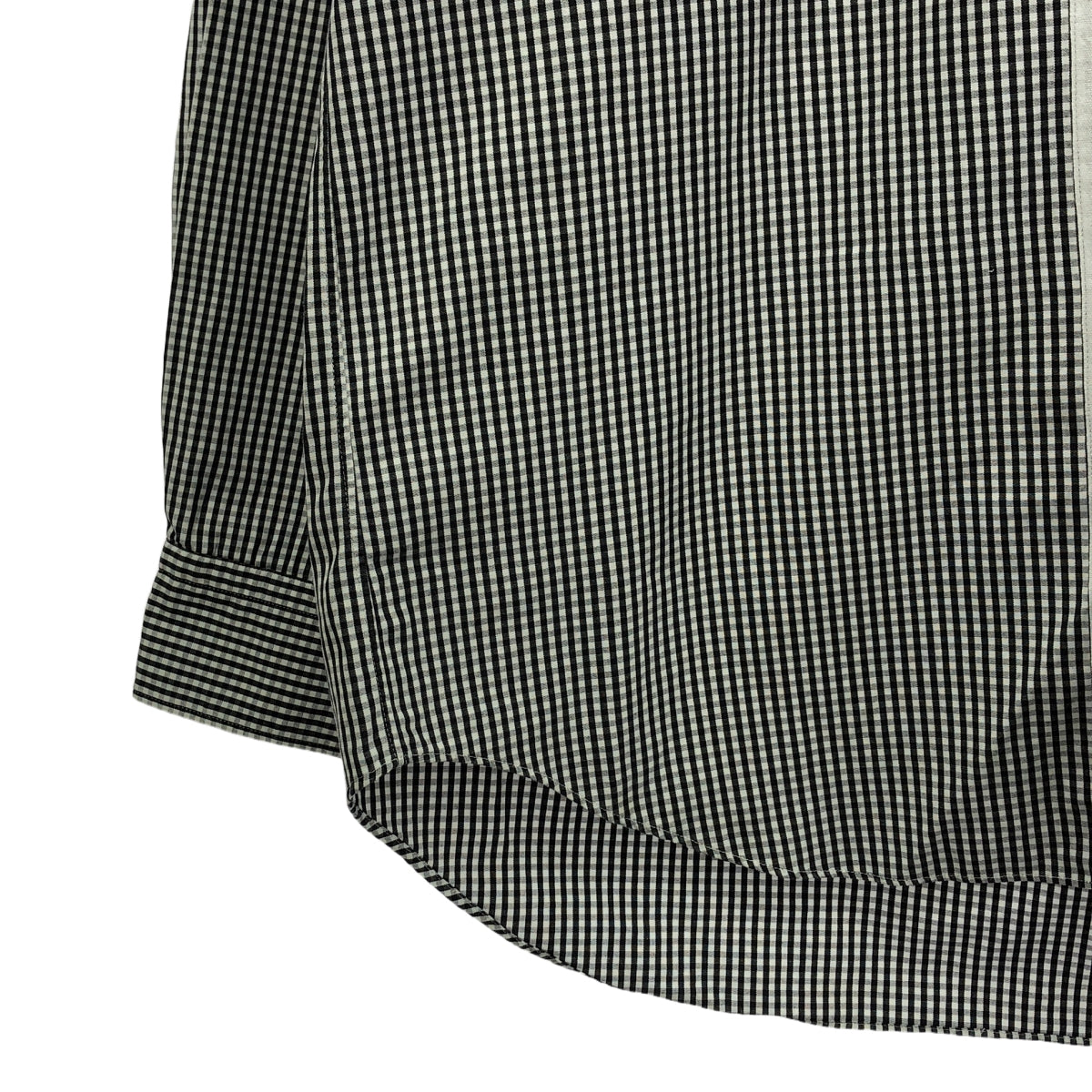COMME des GARCONS HOMME | 2008春夏 |前貼有格紋棉質襯衫 | SS |黑白|男士