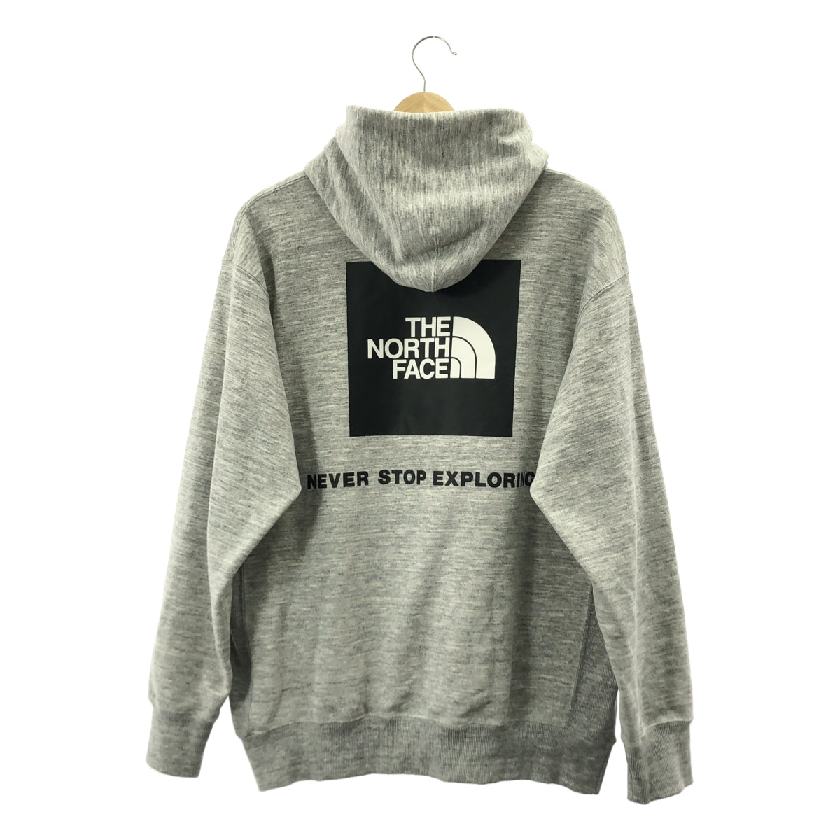THE NORTH FACE / 더 노스 페이스 | 백 스퀘어 로고 파커 | L | 그레이 | 남성