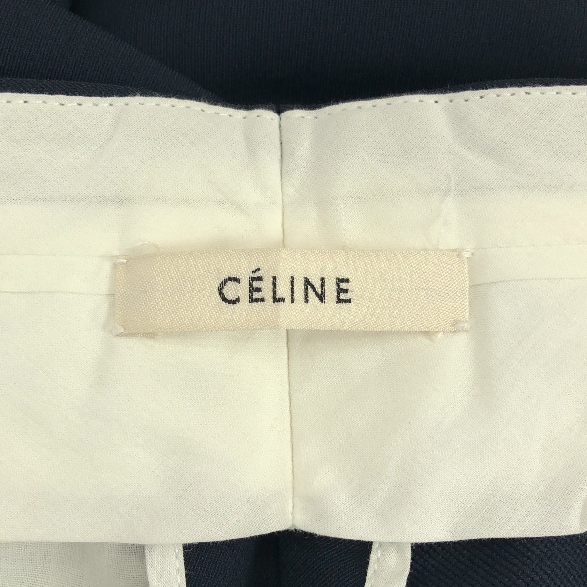 CELINE / セリーヌ | by Phoebe Philo フィービー / スラックスパンツ | 34 | ネイビー | レディース