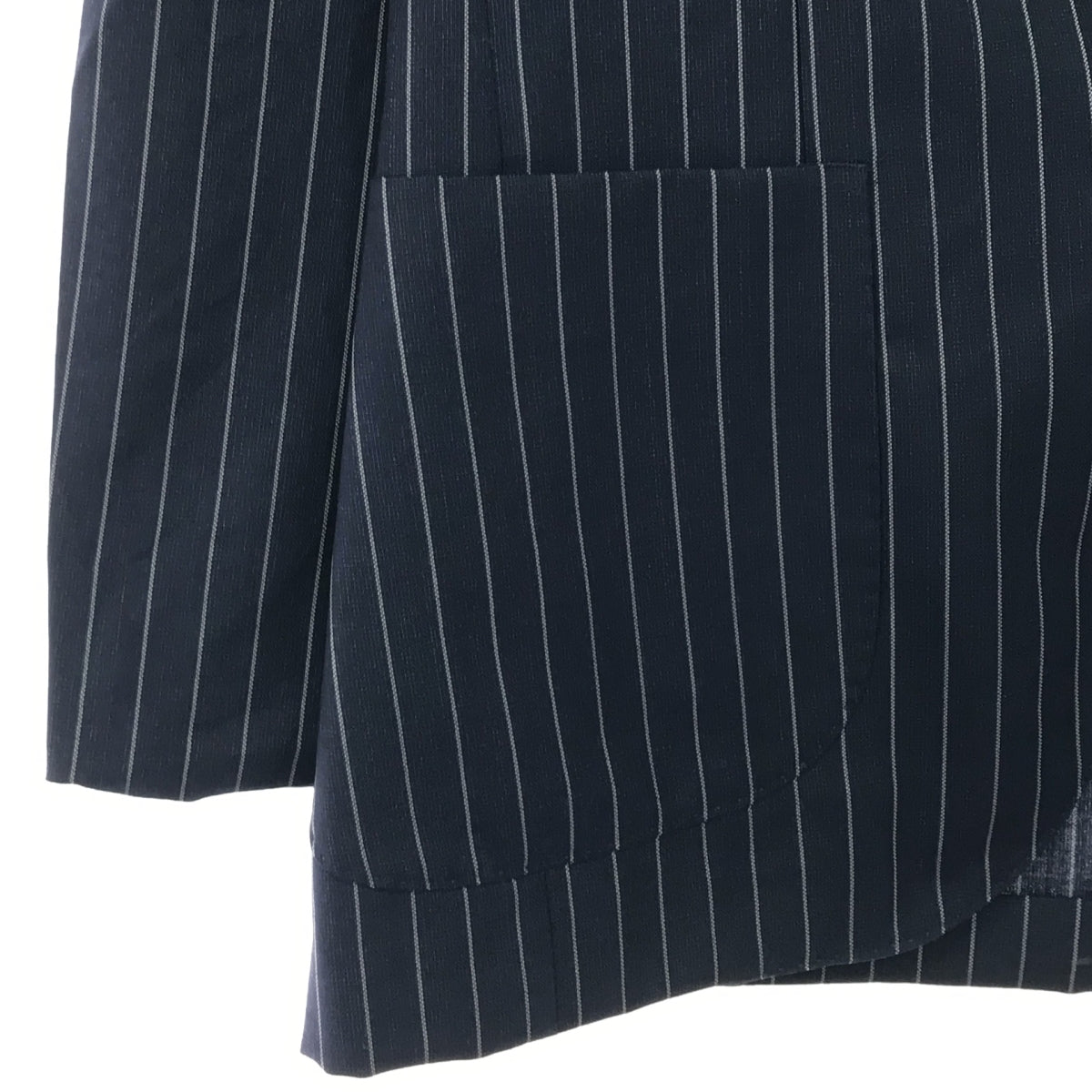 BOGLIOLI / BOGLIOLI | CALAIS Suit Set Wool Stripe 3B Tailored Jacket Slacks | 44 | Navy | Men's