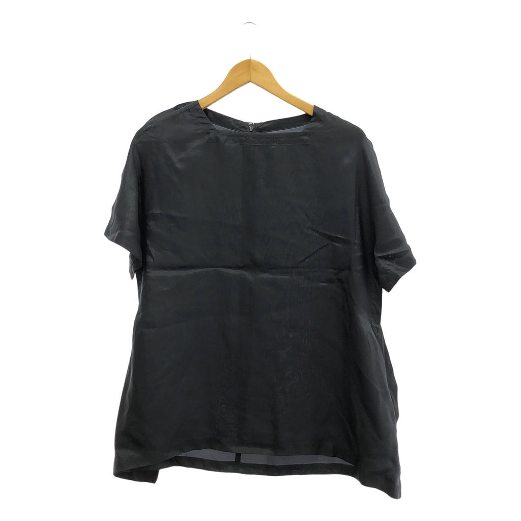 COMME des GARCONS COMME des GARCONS / 콤콤 | 2015SS | 큐플러 백 Zip 블라우스 풀오버 탑스 | S | 다크 네이비 | 여성
