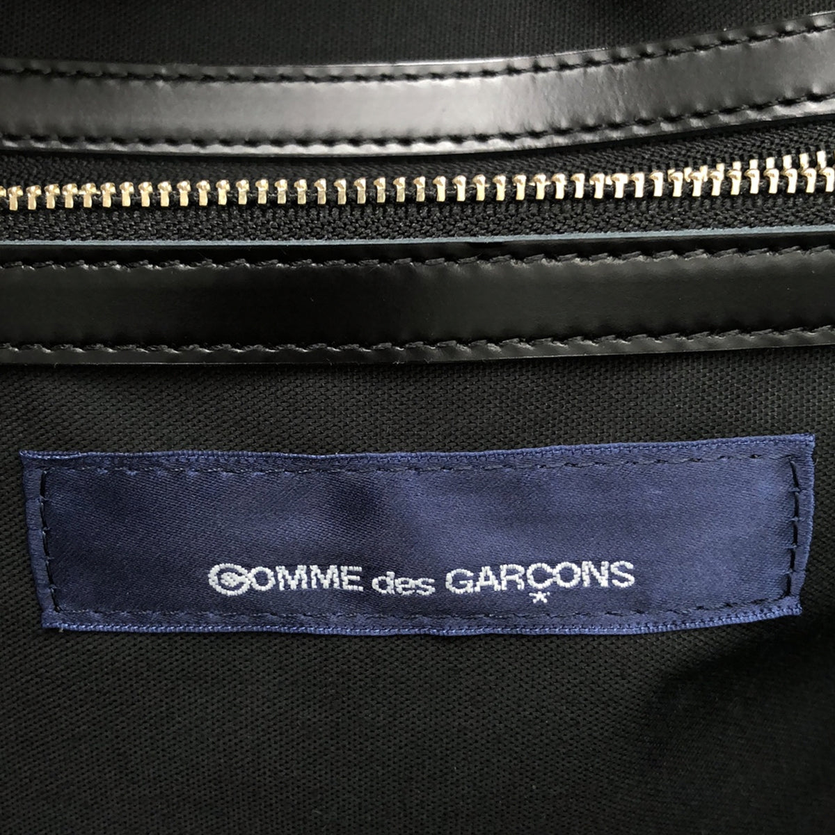 【신품】 COMME des GARCONS / 콤데 갤슨 | 아오야마 특대 사다리꼴 스티어 / 소가죽 카우레자 핸드백 | size5 | 블랙 | 여성