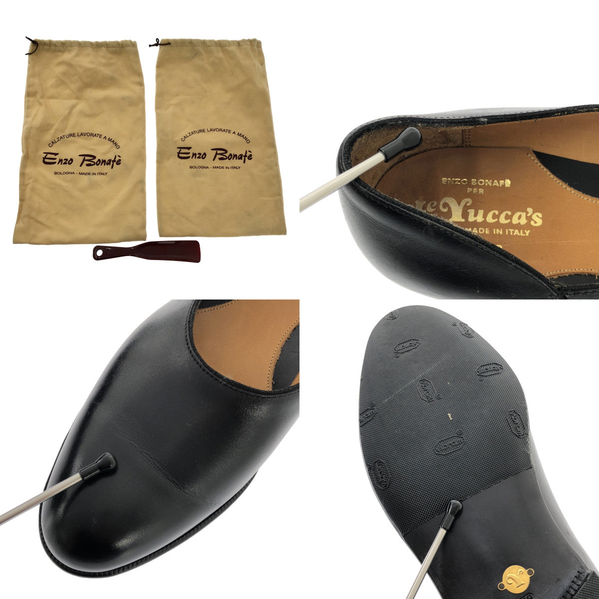 Le Yucca's / レユッカス | シームレス ホールカット ローファー | 39 1/2 | メンズ