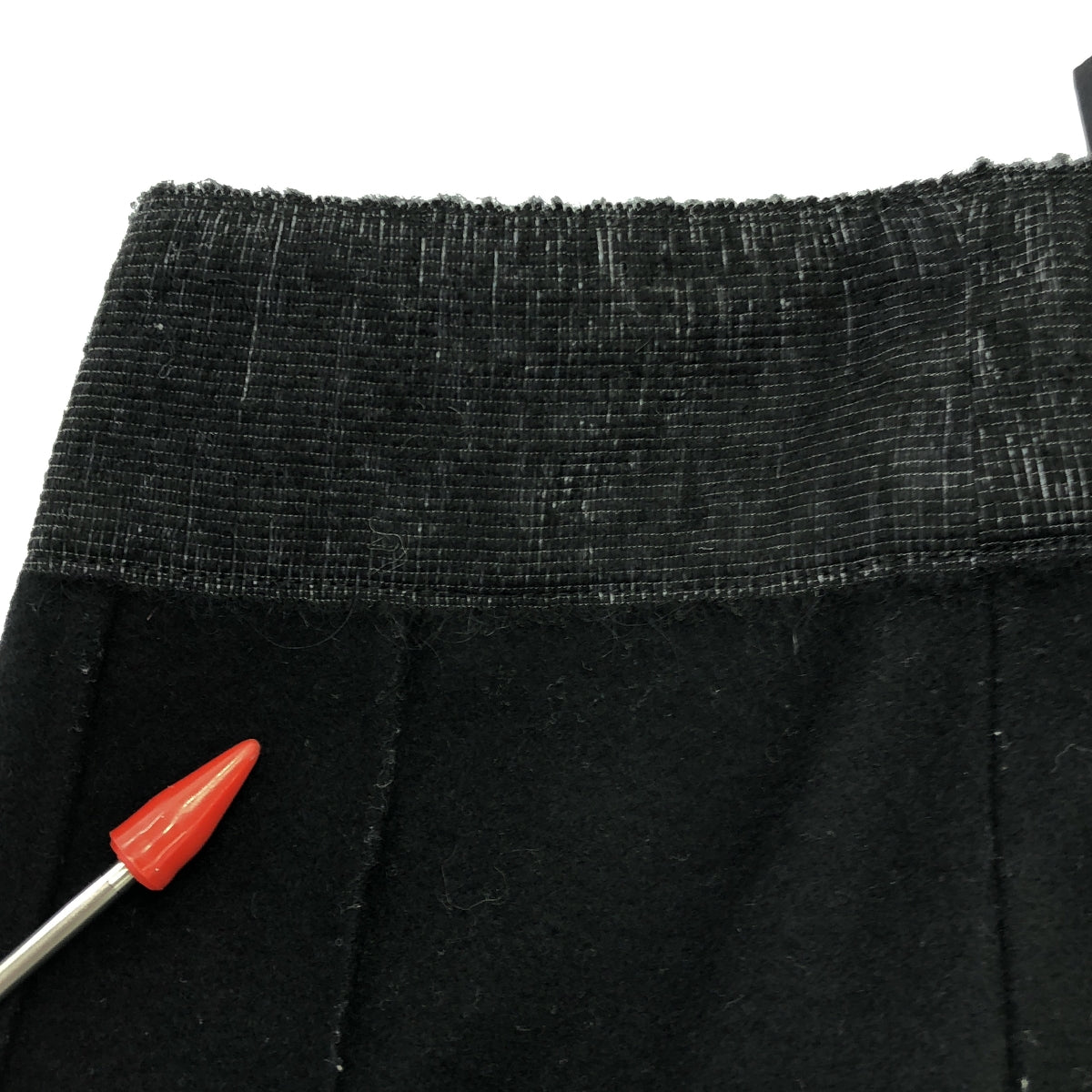 ADORE / アドーア | ウール カシミヤ バックスリット スカート | 36 | ブラック | レディース