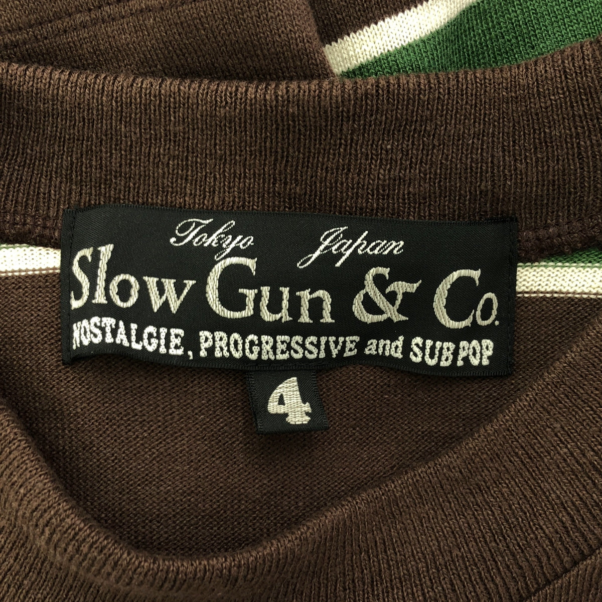 SLOWGUN / スロウガン | コットン ボーダー ニット Tシャツ | 4 | メンズ