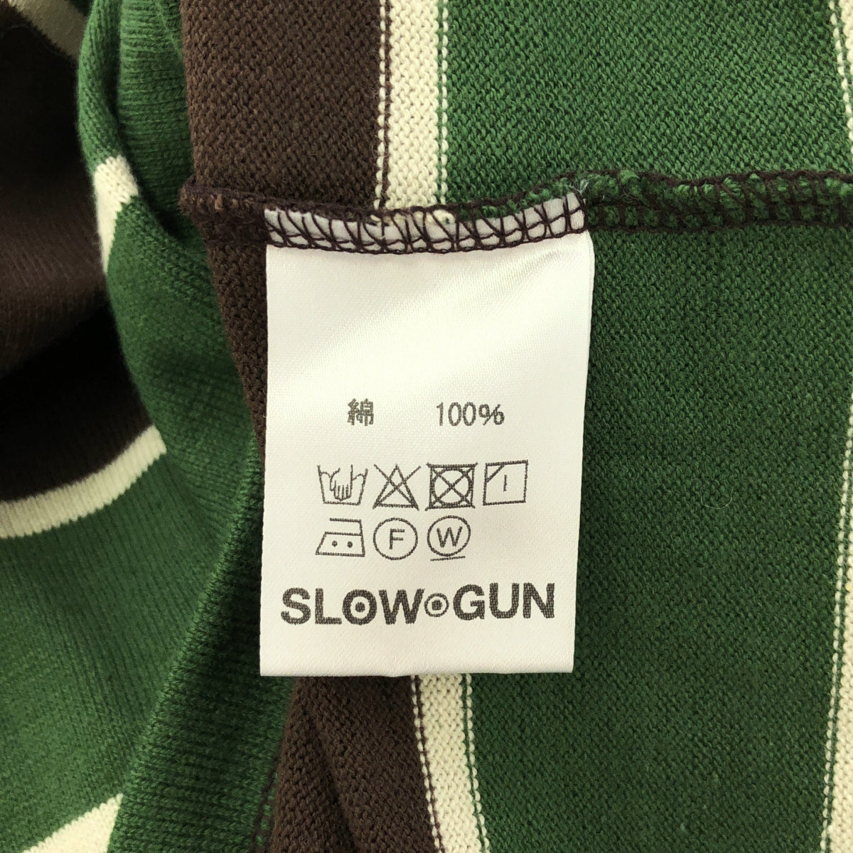 SLOWGUN / スロウガン | コットン ボーダー ニット Tシャツ | 4 | メンズ