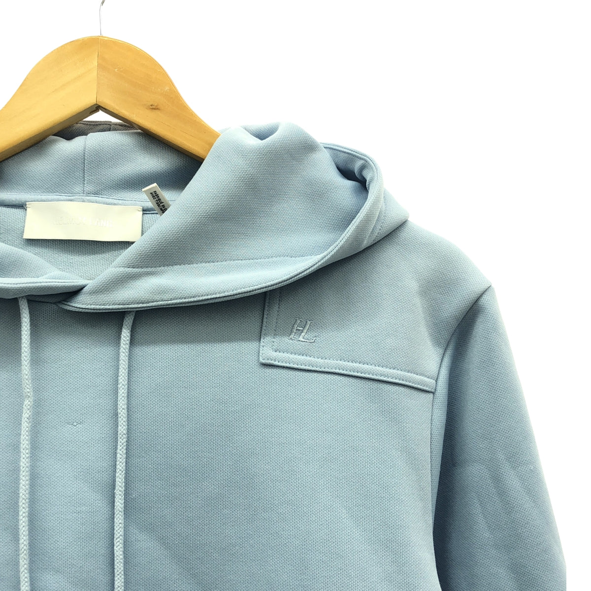 HELMUT LANG / ヘルムートラング | Fishtail Hoodie フィッシュテール フーディ | S | ブルー | メンズ