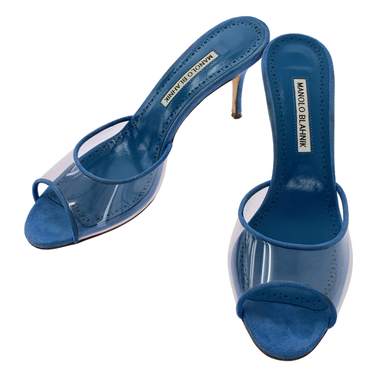 MANOLO BLAHNIK / Manolo Branik | JADIHA 클리어 오픈 투 힐 샌들 | 38 |