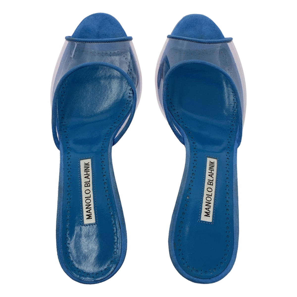 MANOLO BLAHNIK / Manolo Branik | JADIHA 클리어 오픈 투 힐 샌들 | 38 |