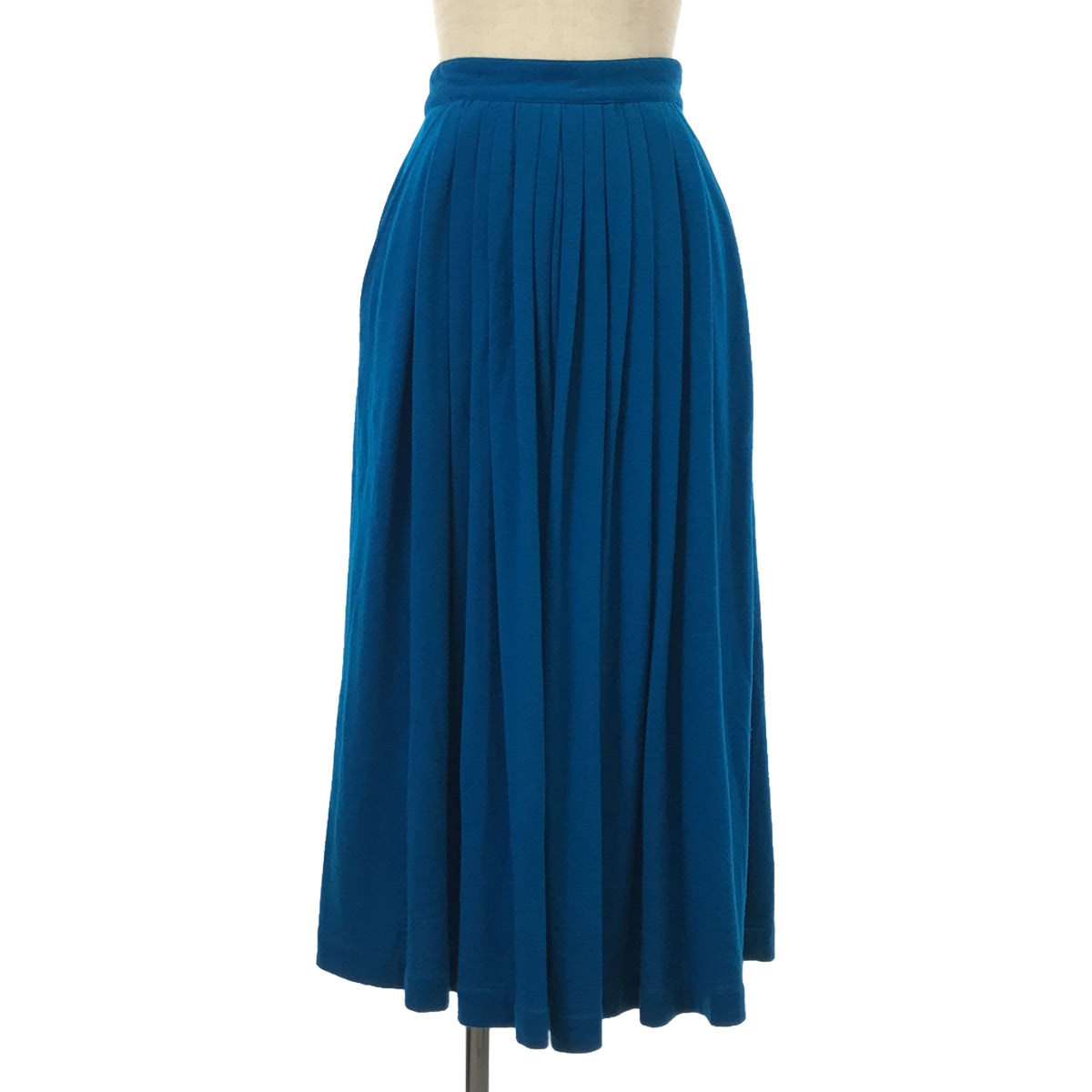 tricot COMME des GARCONS | Pleated wool knit long skirt | — | Blue | Women's