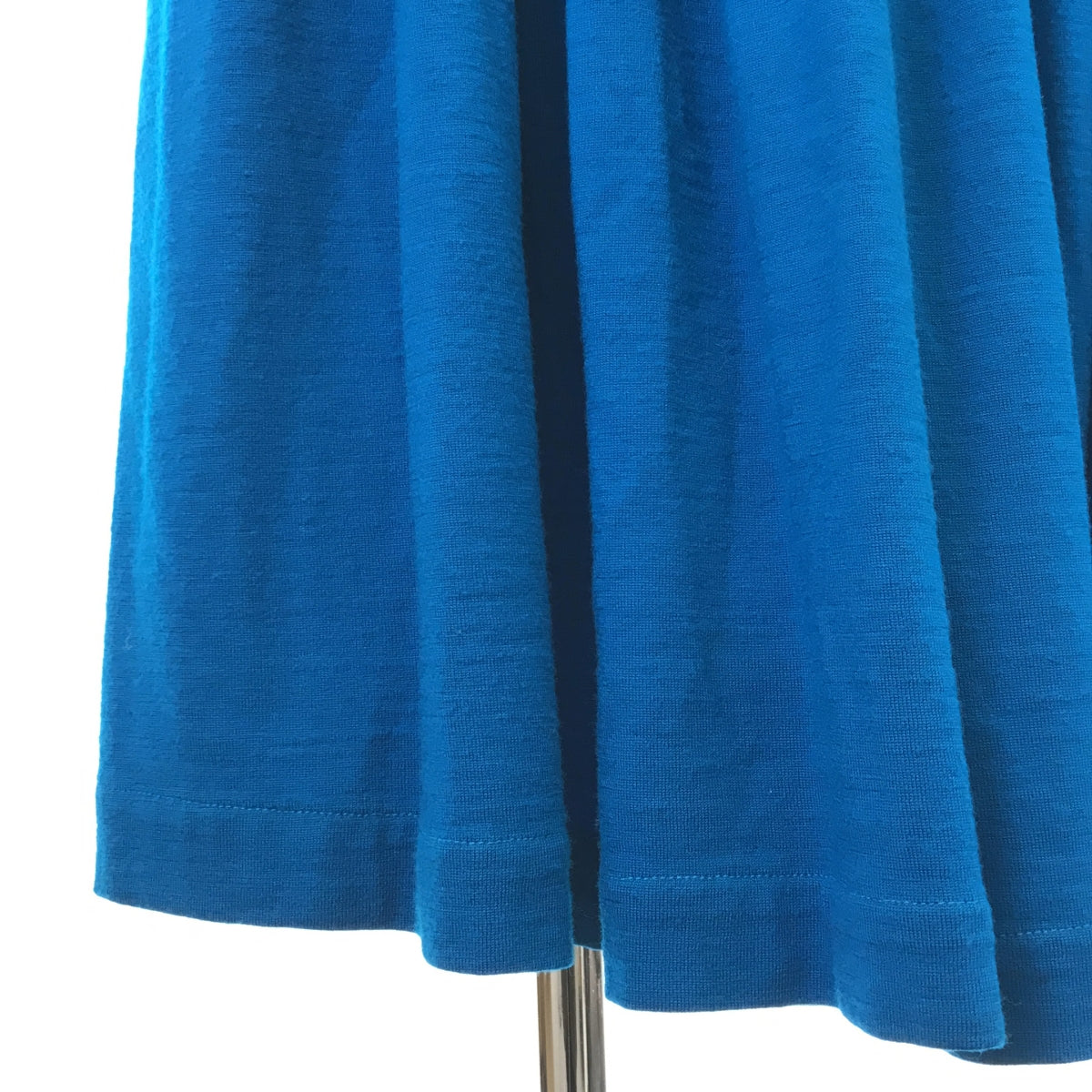 tricot COMME des GARCONS | Pleated wool knit long skirt | — | Blue | Women's