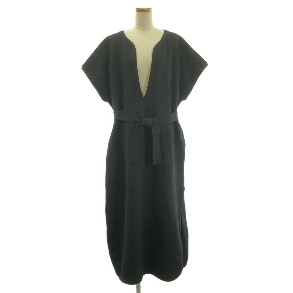 Cristaseya / クリスタセヤ | wool caftan / ウール カフタン ベルテッド オーバー ワンピース | U | レディース