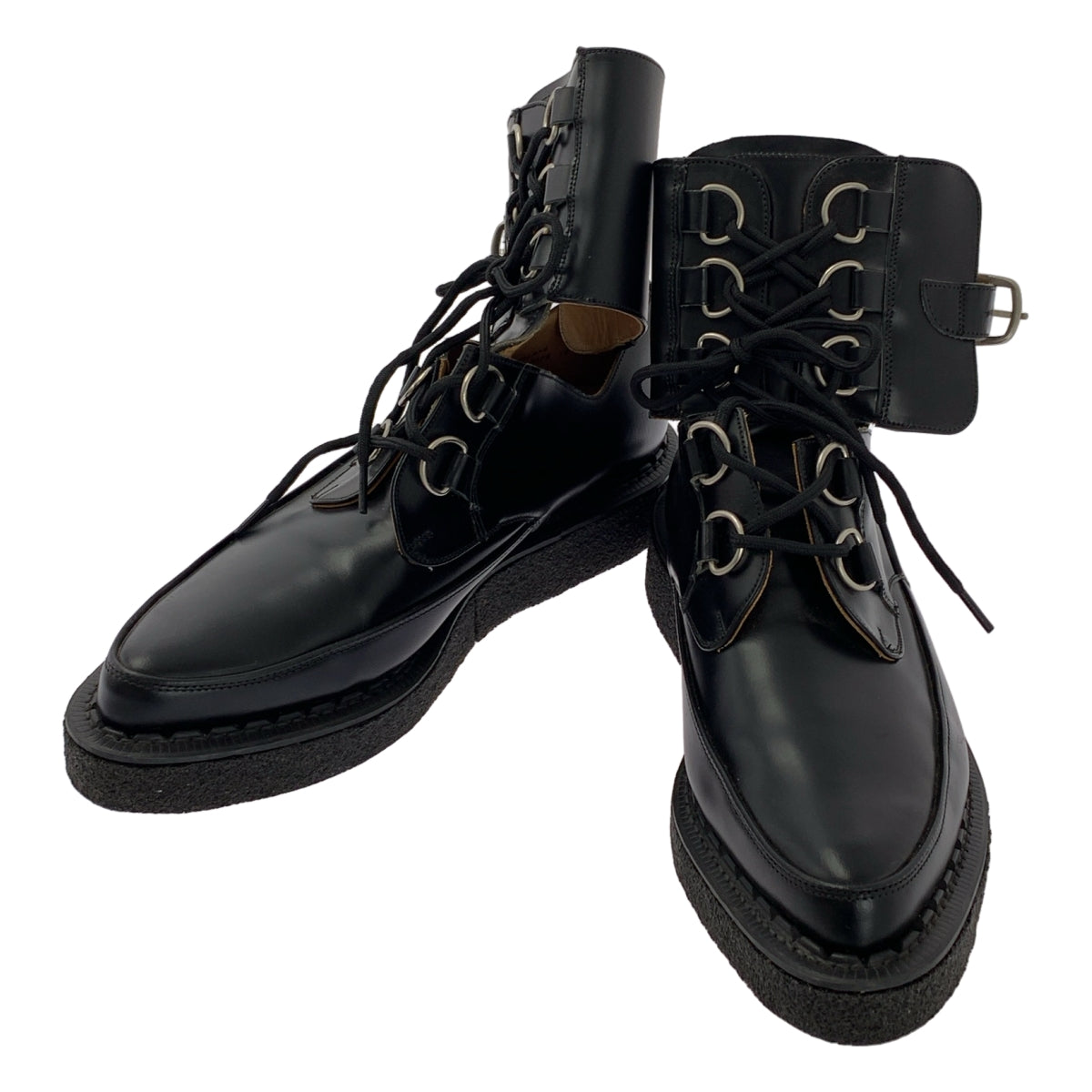 COMME des GARÇONS HOMME PLUS | x GERGE-COX Heiwa no Yoroi（和平之甲）踝帶設計繫帶靴 |尺寸 10 |