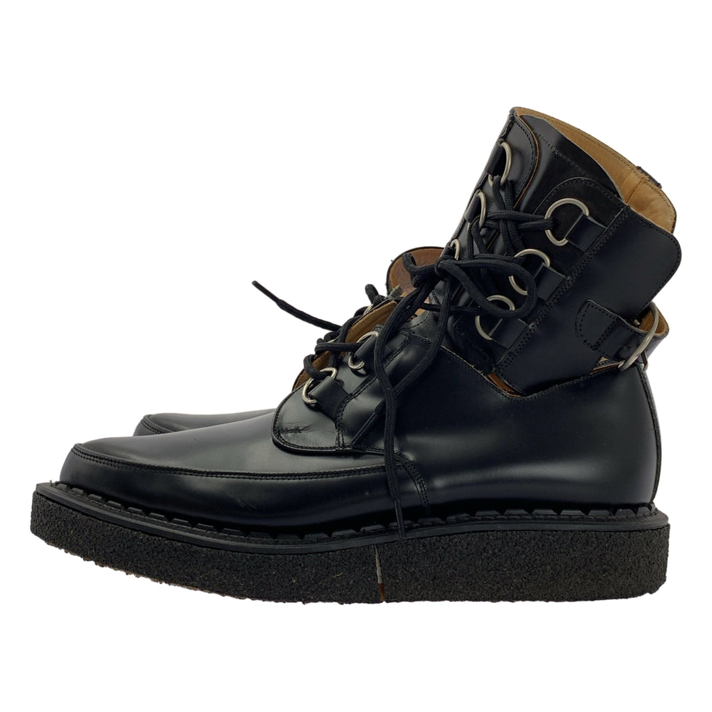 COMME des GARÇONS HOMME PLUS | x GERGE-COX Heiwa no Yoroi（和平之甲）踝帶設計繫帶靴 |尺寸 10 |