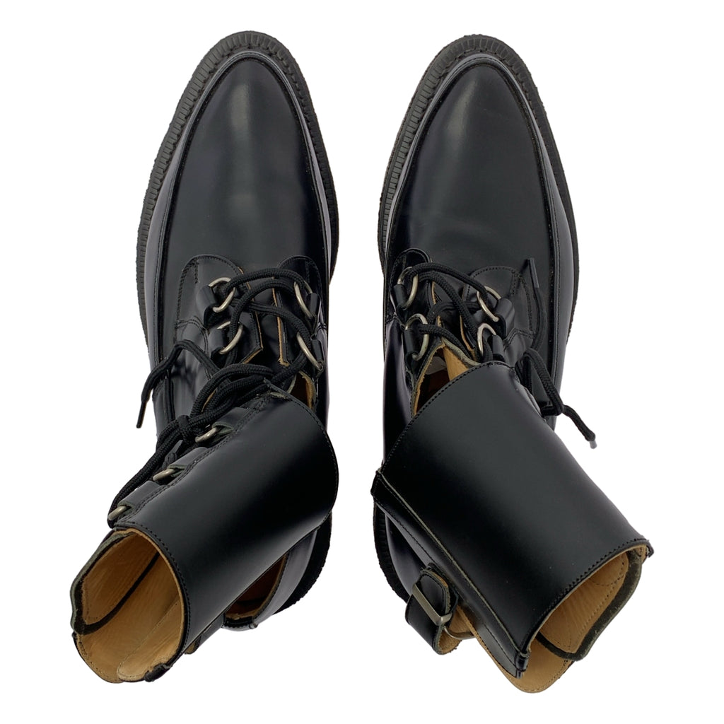 COMME des GARÇONS HOMME PLUS | x GERGE-COX Heiwa no Yoroi（和平之甲）踝帶設計繫帶靴 |尺寸 10 |