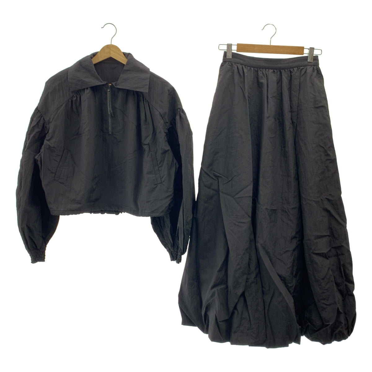 AMERI / アメリ | RIP STOP SET UP DRESS セットアップ / リップストップ アウトドア ドレス | M |