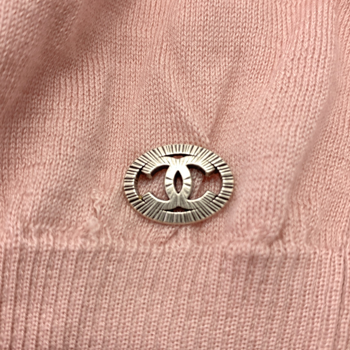 CHANEL / シャネル | フレンチスリーブ カシミヤシルク ニット | 40 | ピンク | レディース