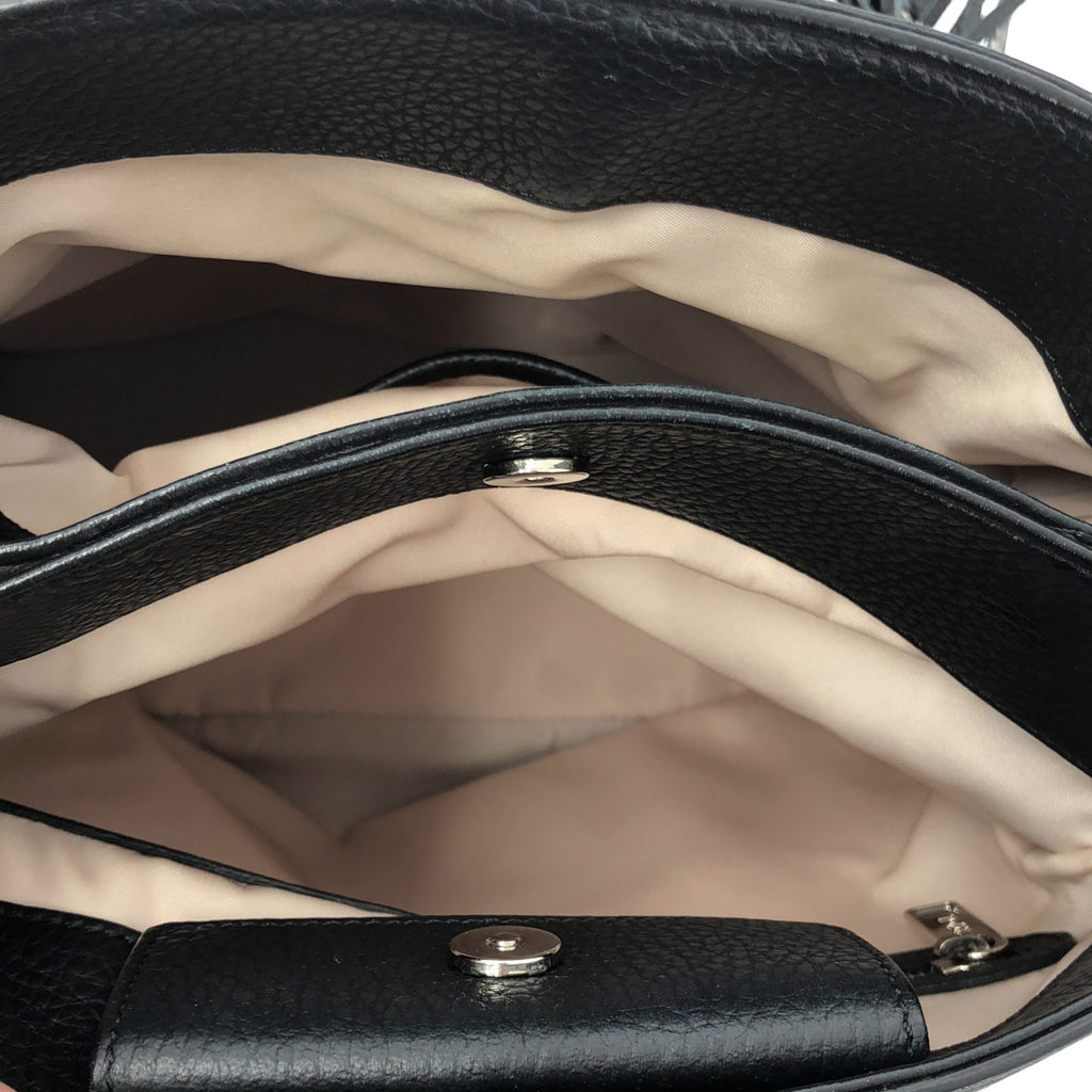 【미품】 TOD'S / 토즈 | Thea Sear / 2way 가죽 숄더백 | 블랙 | 여성