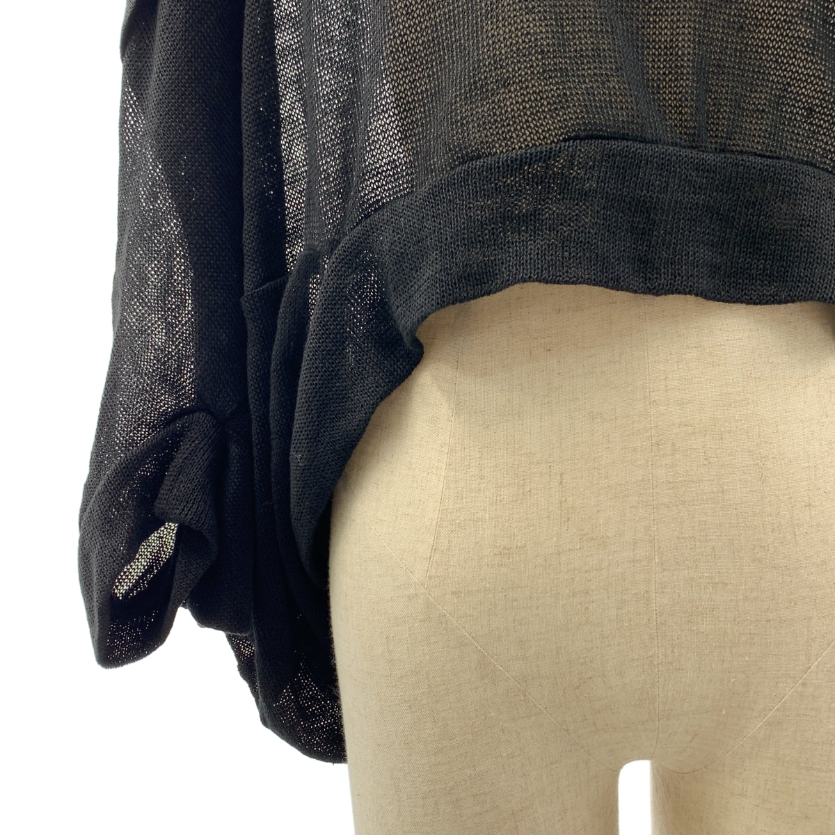 JUNYA WATANABE COMME des GARCONS / 준야와타나베 | 2018SS | 린넨 나일론 돌먼 슬리브 니트 | S |