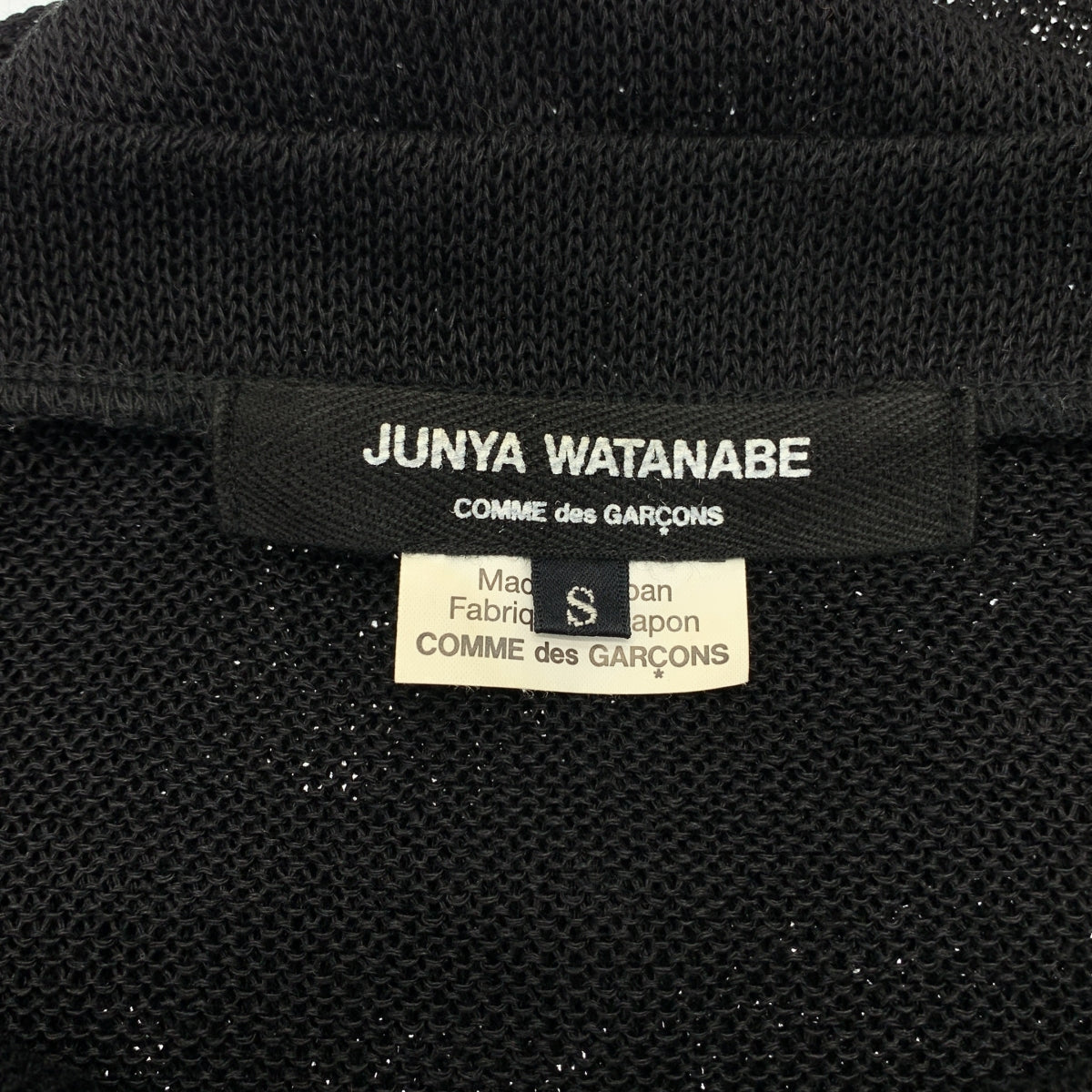 JUNYA WATANABE COMME des GARCONS / 준야와타나베 | 2018SS | 린넨 나일론 돌먼 슬리브 니트 | S |