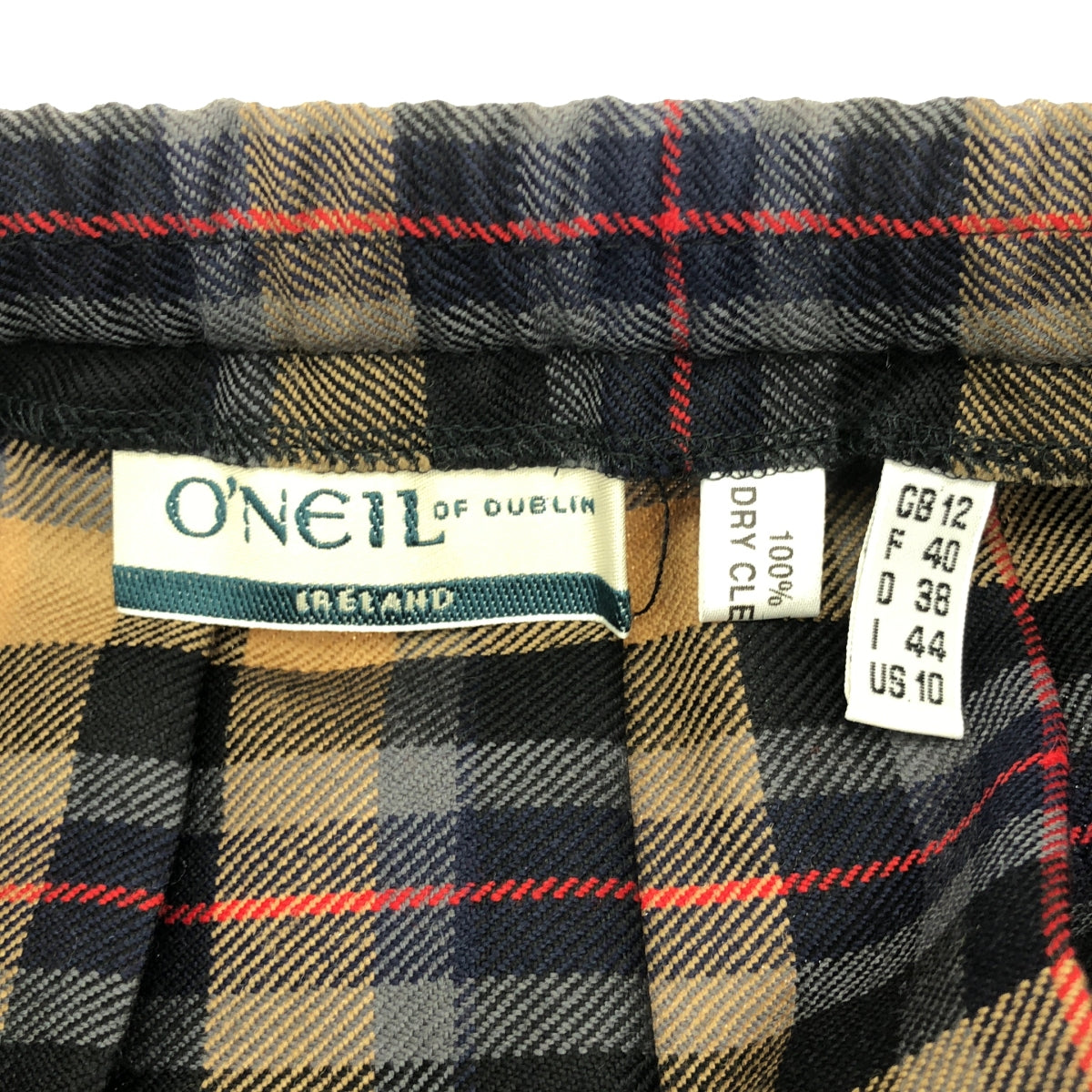 O'NEIL OF DUBLIN / オニールオブダブリン | ウール チェック プリーツ