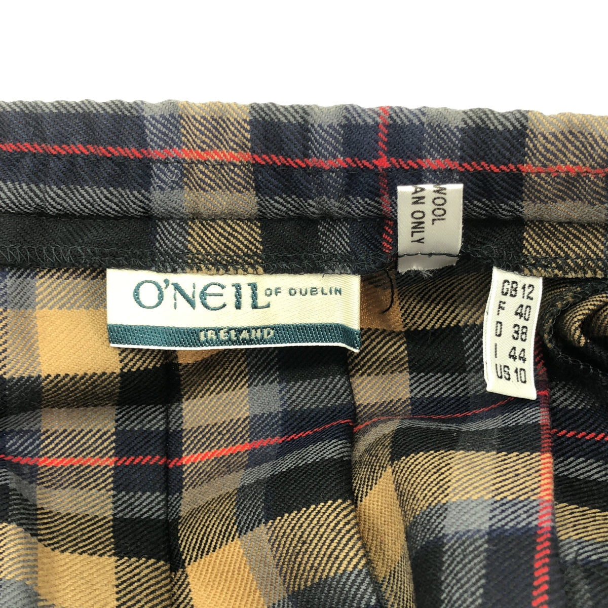 O'NEIL OF DUBLIN / オニールオブダブリン | ウール チェック プリーツ