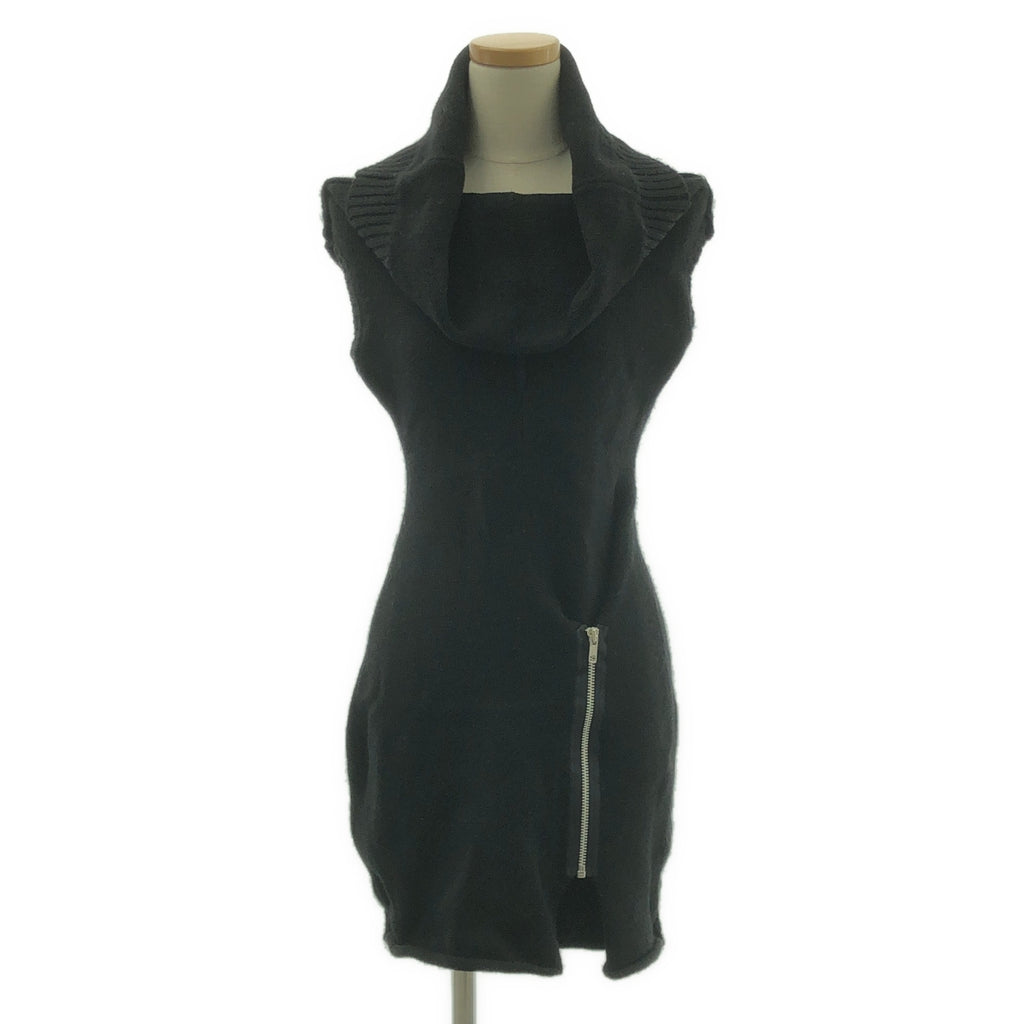 tricot COMME des GARCONS / Tricom De Galson | 2000AW | 울 변형 민소매 니트 | 블랙 | 여성