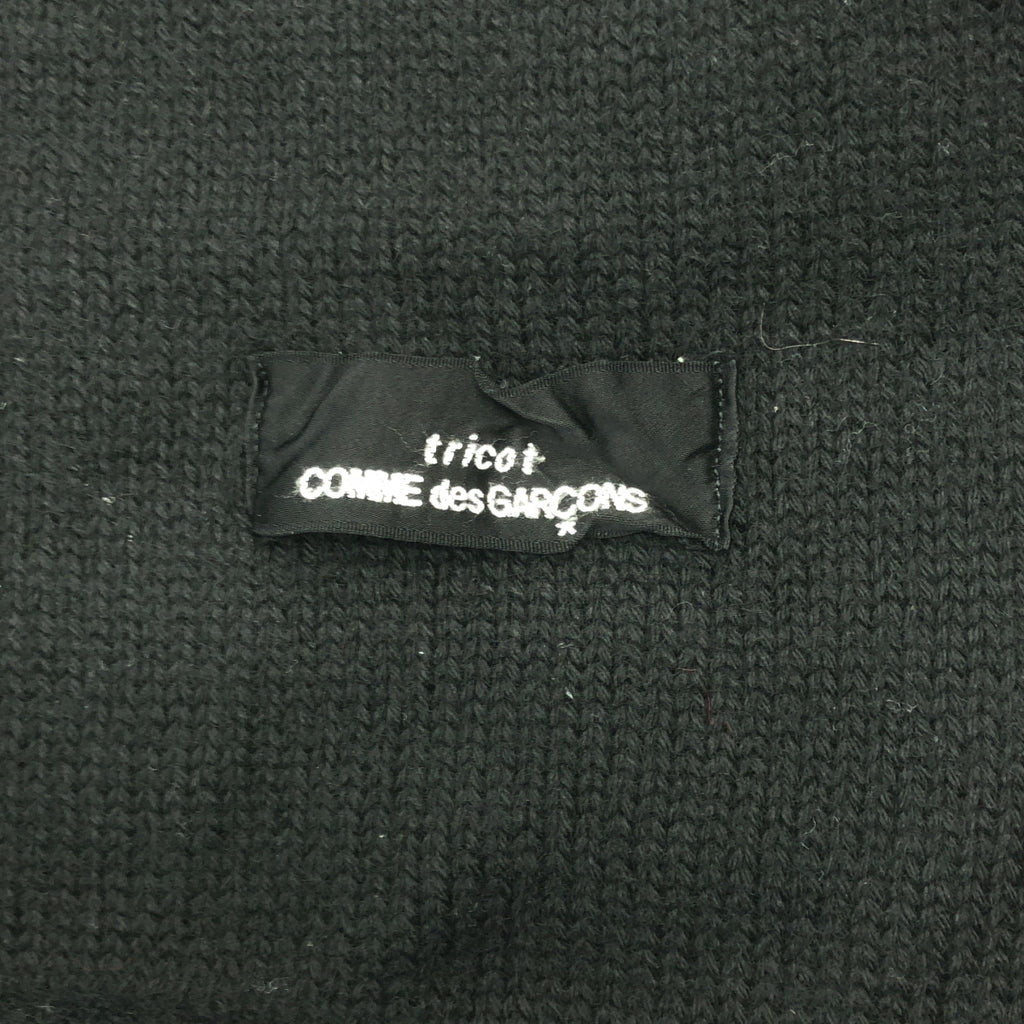 tricot COMME des GARCONS / Tricom De Galson | 2000AW | 울 변형 민소매 니트 | 블랙 | 여성