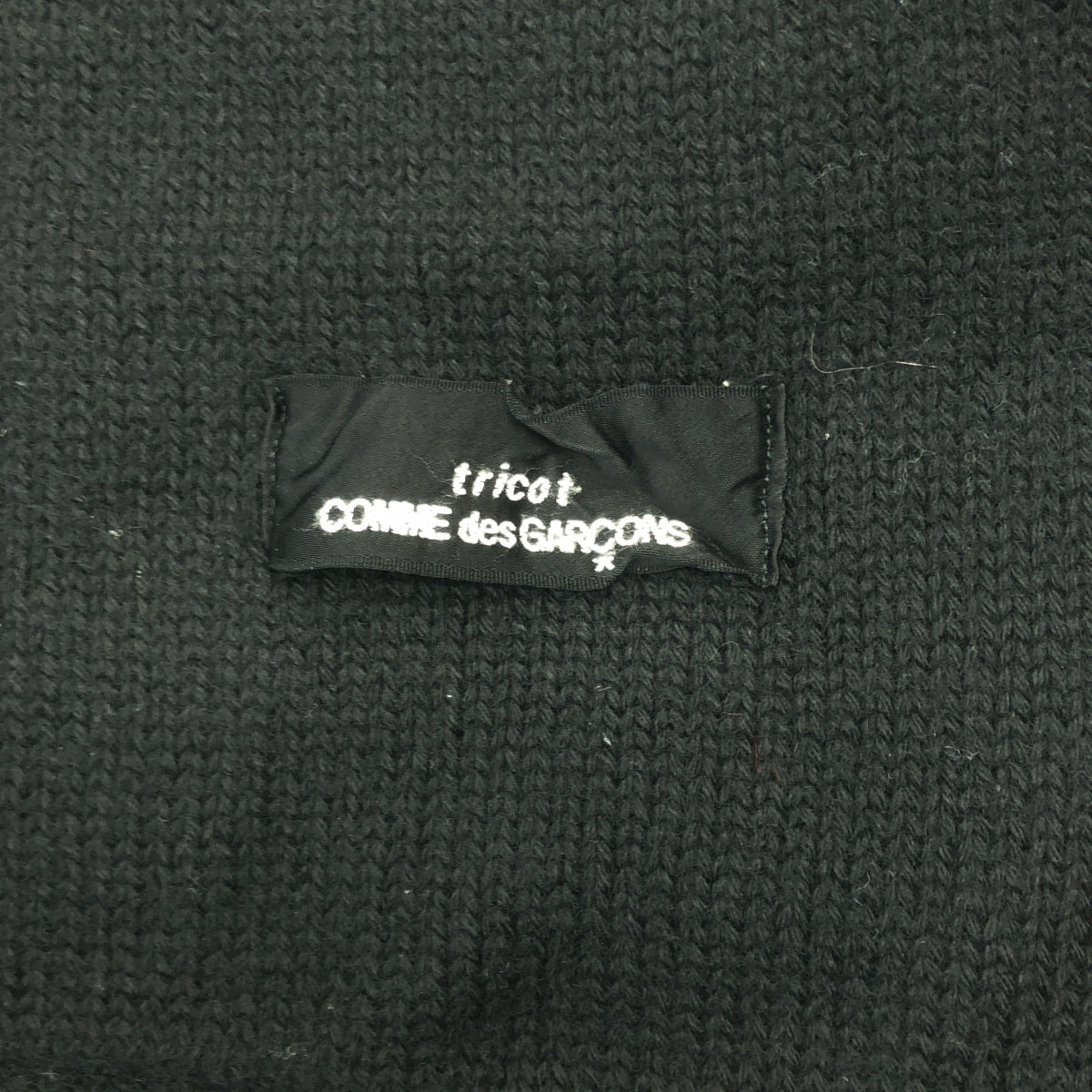 tricot COMME des GARCONS / Tricom De Galson | 2000AW | 울 변형 민소매 니트 | 블랙 | 여성