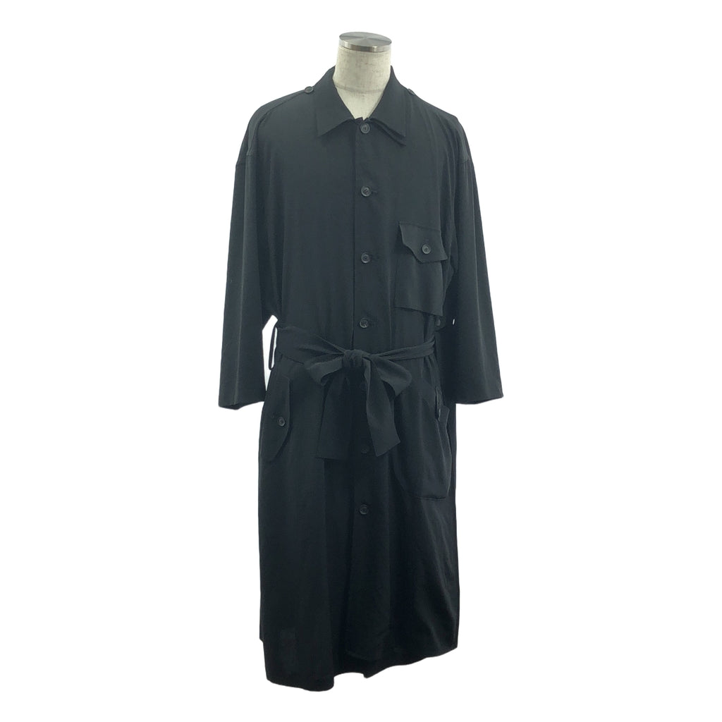 YOHJI YAMAMOTO POUR HOMME / 요우지야마모토풀 옴므 | 착탈 몸길 첨부 / 셔츠 롱 코트 | 1 | 남성