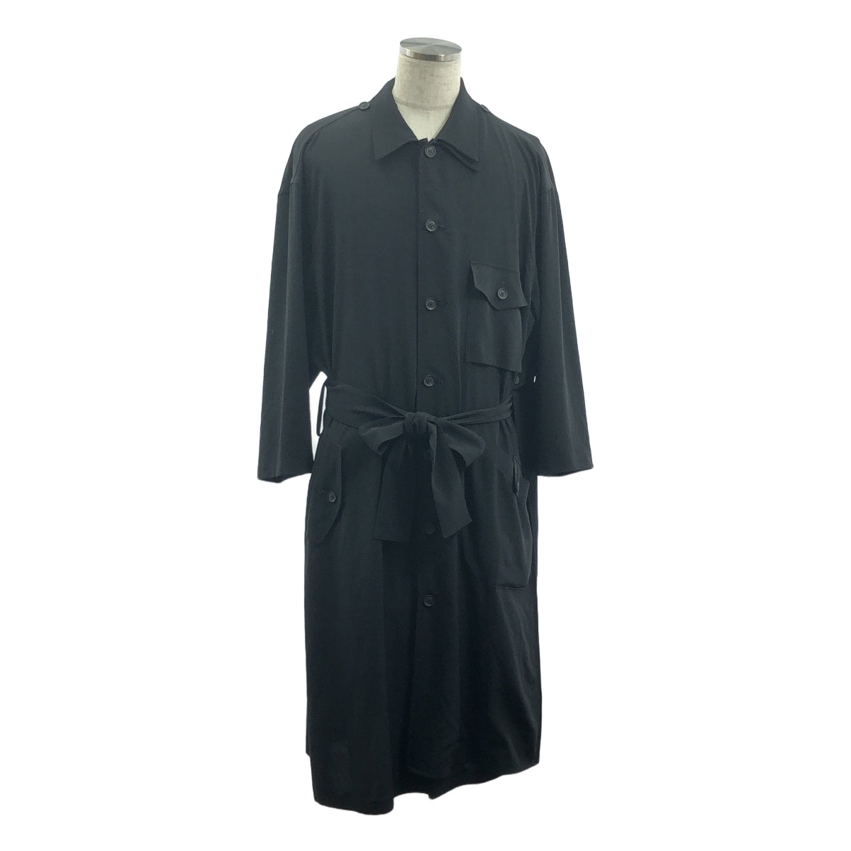 YOHJI YAMAMOTO POUR HOMME / 요우지야마모토풀 옴므 | 착탈 몸길 첨부 / 셔츠 롱 코트 | 1 | 남성