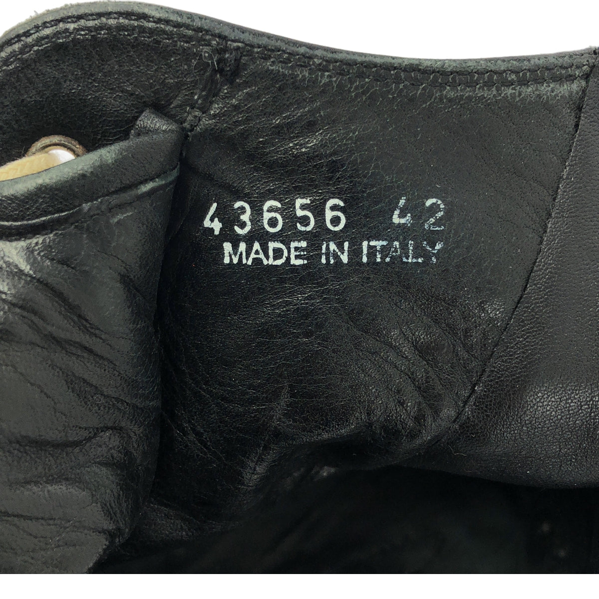 Rick Owens / リックオウエンス | RAMONES ラーモンズ / レザー スニーカー | 42 | ブラック | メンズ