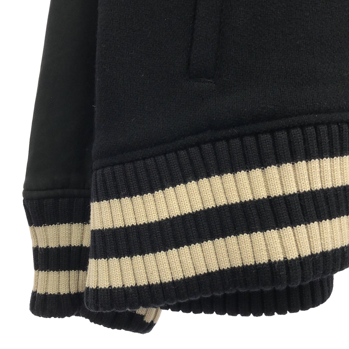 ANCELLM / アンセルム | 2022AW | SIDE SLIT VARSITY JACKET サイドスリット バーシティジャケット スタジャン | 2 |