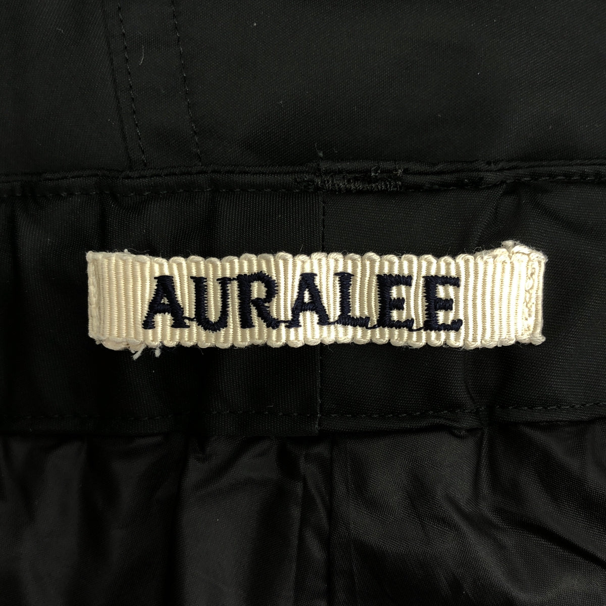 AURALEE | 硬捻滌綸緞紋複合野戰褲 | 4碼 | 黑色 | 男款