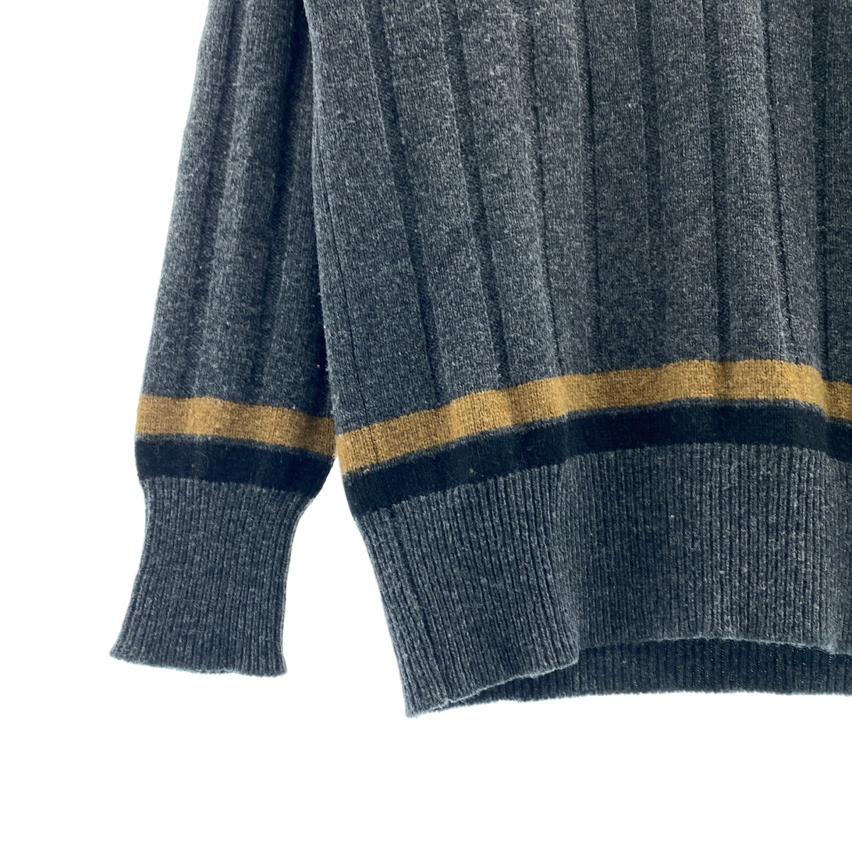 MARGARET HOWELL / マーガレットハウエル | カシミヤ混  Vネック クリケット ニット | 2 | レディース